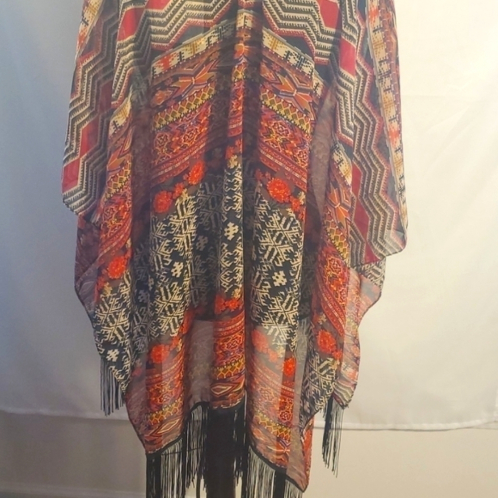 New with Tags Dress Barn Boho✨✨ Kimono Scarf Wrap One size fits Most - Picture 10 of 11